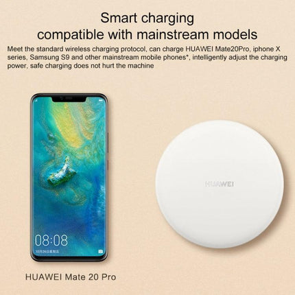 Huawei 15W Max Qi Standard Intelligent Fast Wireless Charger with 5A Cable and 10V / 4A Charging Plug(Black)-garmade.com