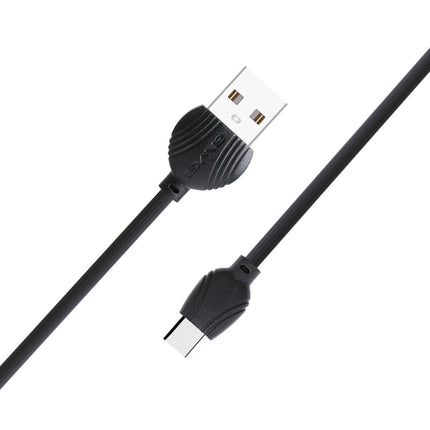 awei CL-62 2 in 1 2.5A USB-C / Type-C Charging + Transmission Aluminum Alloy Double-sided Insertion Data Cable, Length: 1m (Black)-garmade.com