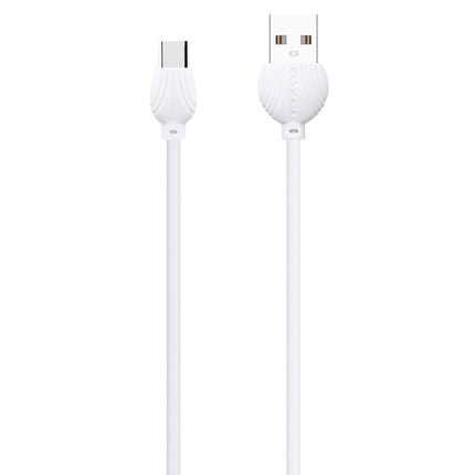 awei CL-62 2 in 1 2.5A USB-C / Type-C Charging + Transmission Aluminum Alloy Double-sided Insertion Data Cable, Length: 1m (White)-garmade.com