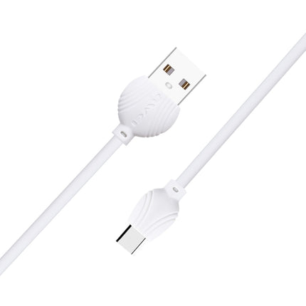 awei CL-62 2 in 1 2.5A USB-C / Type-C Charging + Transmission Aluminum Alloy Double-sided Insertion Data Cable, Length: 1m (White)-garmade.com