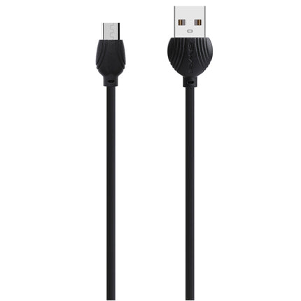awei CL-61 2 in 1 2.5A Micro USB Charging + Transmission Aluminum Alloy Braided Data Cable, Length: 1m(Black)-garmade.com