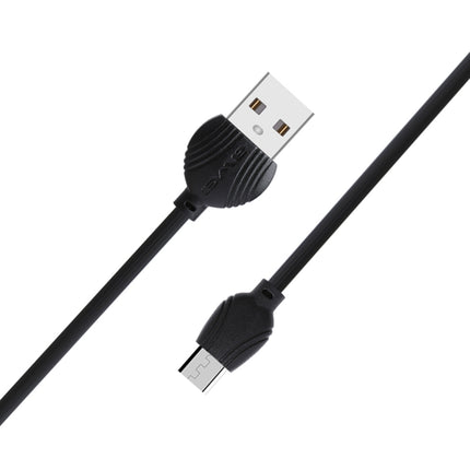 awei CL-61 2 in 1 2.5A Micro USB Charging + Transmission Aluminum Alloy Braided Data Cable, Length: 1m(Black)-garmade.com