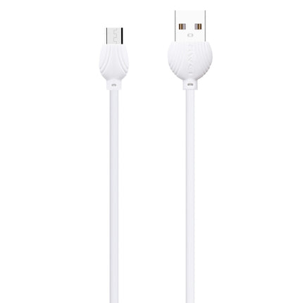 awei CL-61 2 in 1 2.5A Micro USB Charging + Transmission Aluminum Alloy Braided Data Cable, Length: 1m(White)-garmade.com