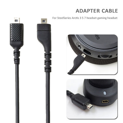 ZS0167 Sound Card Connecting Cable for Steelseries Arctis 3 5 7 Headphones-garmade.com