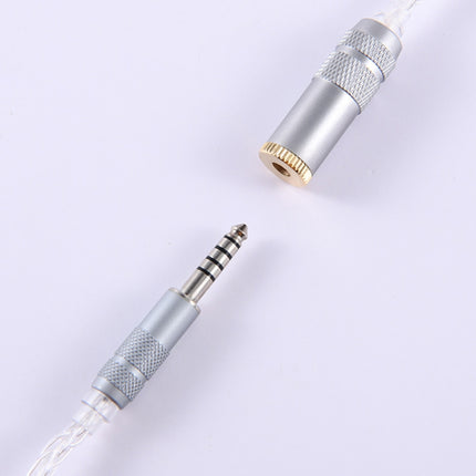 ZS0021 4.4mm Male to 3.5mm Female Balance Adapter Cable (Silver)-garmade.com
