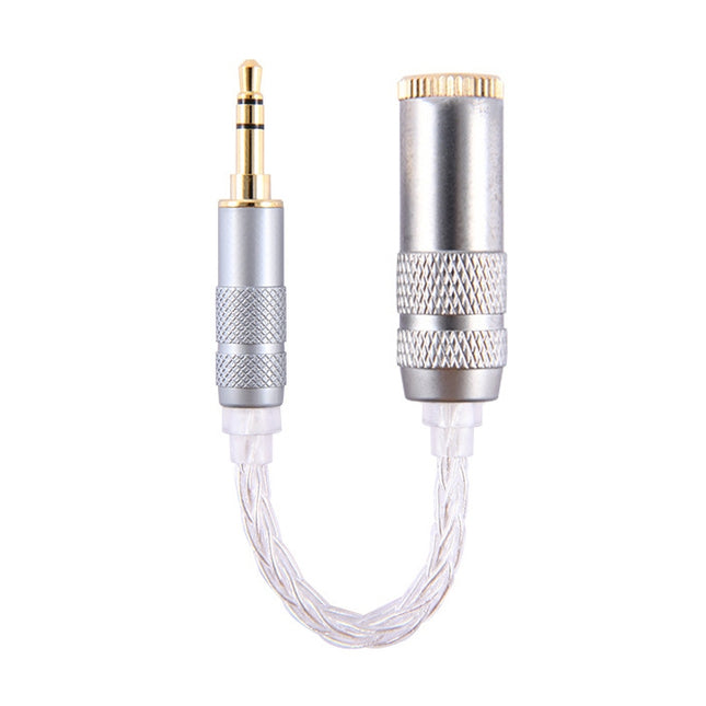 ZS0021 3.5mm Male to 4.4mm Female Balance Adapter Cable (Silver)-garmade.com