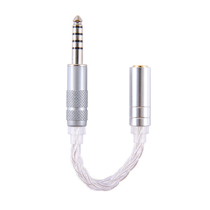 ZS0021 4.4mm Male to 2.5mm Female Balance Adapter Cable (Silver)-garmade.com