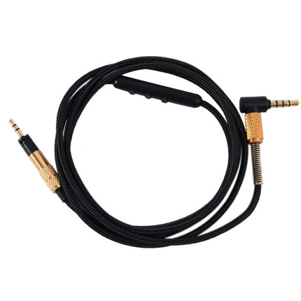 ZS0047 Call Wire Control Version HD4.30 Earphone Audio Cable (Black)-garmade.com