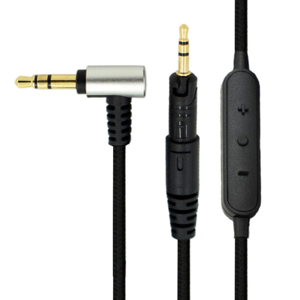 ZS0091 Wire-controlled Version Headphone Audio Cable for Audio-technica ATH-M50X M40X(Black)-garmade.com