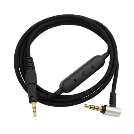 ZS0091 Wire-controlled Version Headphone Audio Cable for Audio-technica ATH-M50X M40X(Black)-garmade.com