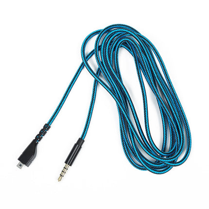 ZS0158 Straight Plug Gaming Headset Audio Cable for SteelSeries Arctis 3 / 5 / 7(Blue)-garmade.com