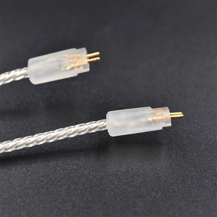 3.5mm Twist Texture Silver-plated Audio Earphone Cable Applicable to KZ ZS3(Silver)-garmade.com