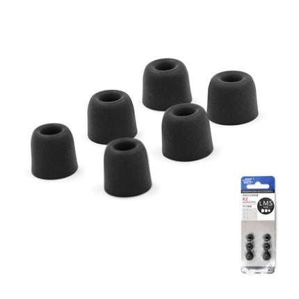 KZ 6 PCS Sound Insulation Noise Cancelling Memory Foam Earbuds Kit for All In-ear Earphone, Size: L & M & S(Black)-garmade.com