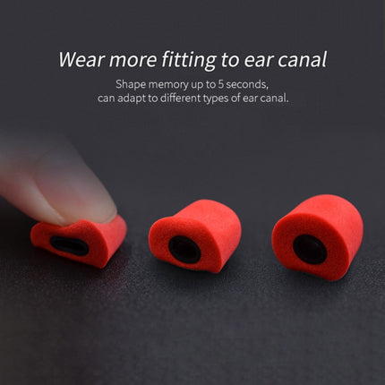 KZ 6 PCS Sound Insulation Noise Cancelling Memory Foam Earbuds Kit for All In-ear Earphone, Size: L & M & S(Black)-garmade.com
