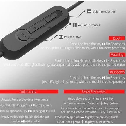 KZ ZS5 85cm Bluetooth 4.2 Wireless Advanced Upgrade Module Earphone Cable(Black)-garmade.com