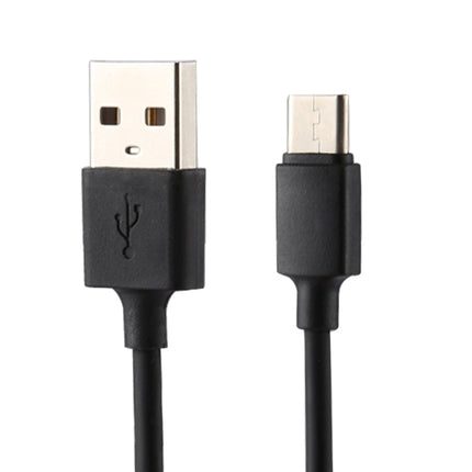 5V 2.1A Intelligent Identification USB Charger with 1m USB to USB-C / Type-C Charging Cable, EU Plug(Black)-garmade.com