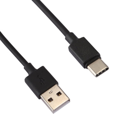 5V 2.1A Intelligent Identification USB Charger with 1m USB to USB-C / Type-C Charging Cable, EU Plug(Black)-garmade.com