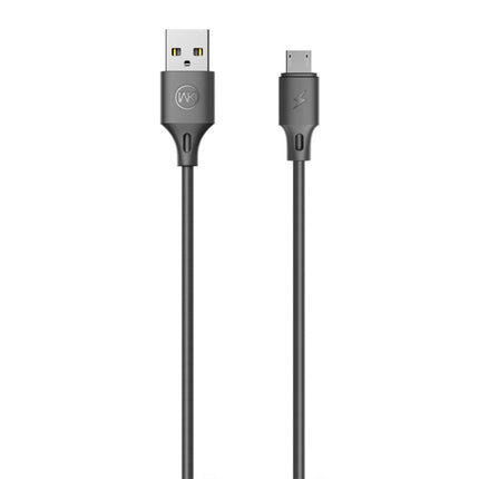 WK WDC-092 2m 2.4A Max Output Full Speed Pro Series USB to Micro USB Data Sync Charging Cable(Black)-garmade.com