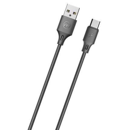 WK WDC-092 2m 2.4A Max Output Full Speed Pro Series USB to USB-C / Type-C Data Sync Charging Cable(Black)-garmade.com