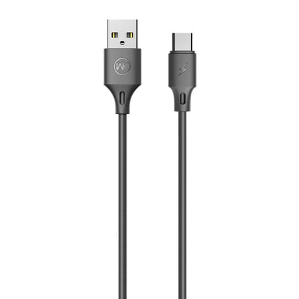 WK WDC-092 3m 2.4A Max Output Full Speed Pro Series USB to USB-C / Type-C Data Sync Charging Cable(Black)-garmade.com