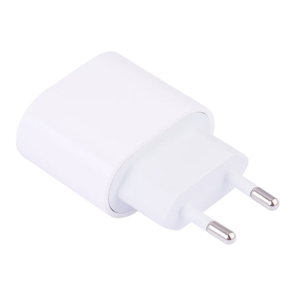 18W Type-C / USB-C PD Quick Charger Power Adapter, EU Plug(White)-garmade.com