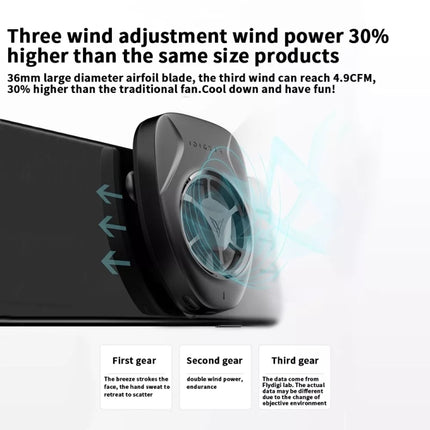 FLYDIGI Portable Mobile Phone Cooling Fan Radiator(Black)-garmade.com