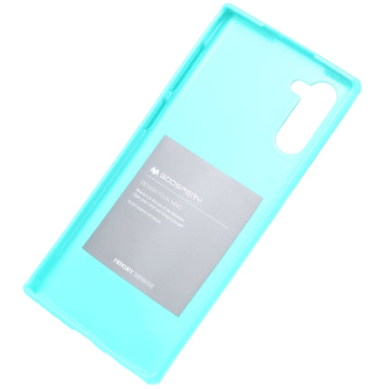 GOOSPERY JELLY TPU Shockproof and Scratch Case for Galaxy Note 10 (Mint Green)-garmade.com