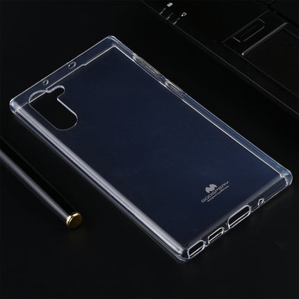 GOOSPERY JELLY TPU Shockproof and Scratch Case for Galaxy Note 10 (Transparent)-garmade.com