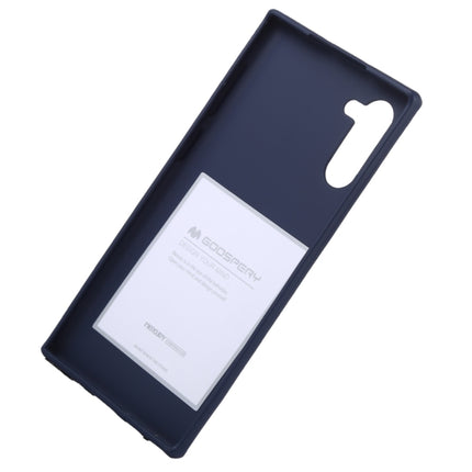 GOOSPERY SF JELLY TPU Shockproof and Scratch Case for Galaxy Note 10(Dark Blue)-garmade.com