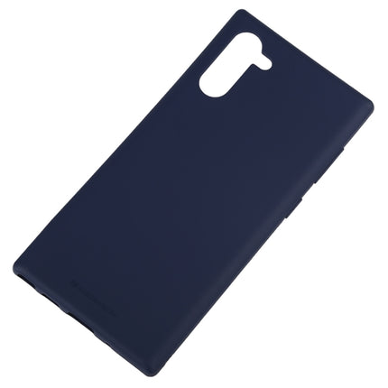 GOOSPERY SF JELLY TPU Shockproof and Scratch Case for Galaxy Note 10(Dark Blue)-garmade.com