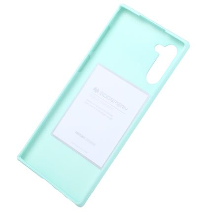 GOOSPERY SF JELLY TPU Shockproof and Scratch Case for Galaxy Note 10(Mint Green)-garmade.com