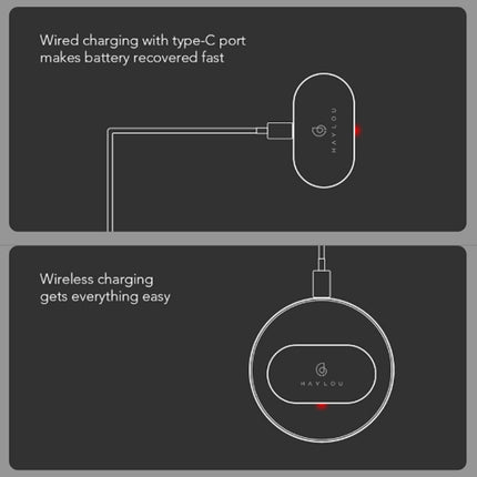 Original Xiaomi Youpin Haylou T16 Wireless Noise Cancelling Bluetooth Earphone(Black)-garmade.com