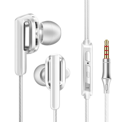 QKZ CK3 HIFI In-ear Four-unit Music Headphones (White)-garmade.com
