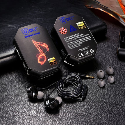 QKZ CK9 HiFi In-ear Four Unit Sports Music Headphones (Black)-garmade.com