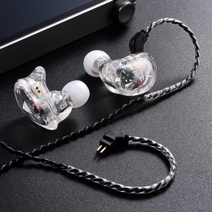 QKZ VK1 Plug-in Design Four-unit Music Headphones, Support for Changing Lines Microphone Version-garmade.com