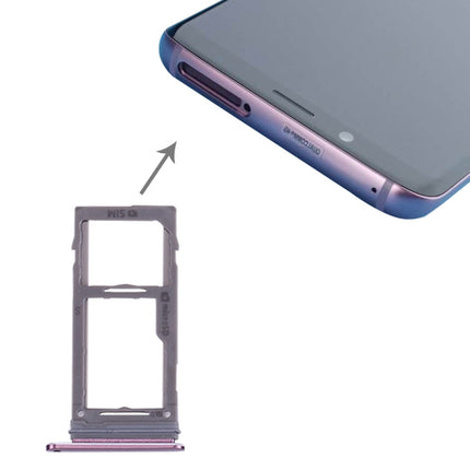 SIM & Micro SD Card Tray for Samsung Galaxy S9+ / S9(Purple)-garmade.com