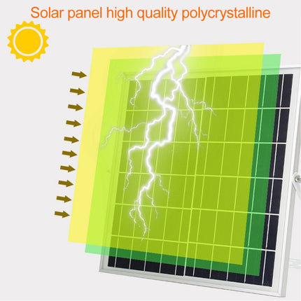 300W SMD 2835 216 LEDs Solar Powered Timing LED Flood Light with Remote Control-garmade.com