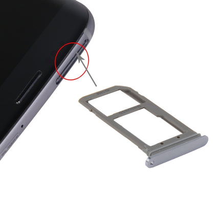 SIM Card Tray and Micro SD Card Tray for Samsung Galaxy S7 Edge / G935(Blue)-garmade.com
