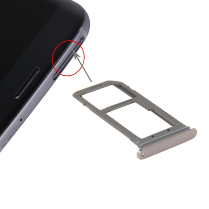 SIM Card Tray and Micro SD Card Tray for Samsung Galaxy S7 Edge / G935(Rose Gold)-garmade.com