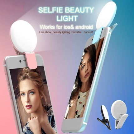RK17 Mini and Portable Live Show Beauty Artifact 3 Levels of Brightness Warm and White Light Fill Light with 9 LED Light, For iPhone, Galaxy, Huawei, Xiaomi, LG, HTC and Other Smart Phones(Black)-garmade.com