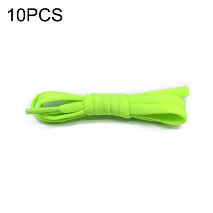 10 PCS Stretch Spandex Non Binding Elastic Shoe Laces (Green)-garmade.com