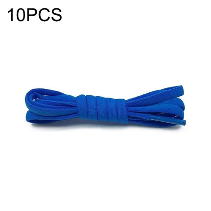 10 PCS Stretch Spandex Non Binding Elastic Shoe Laces (Blue)-garmade.com