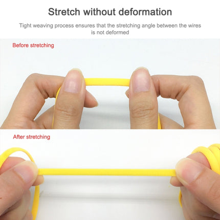 10 PCS Stretch Spandex Non Binding Elastic Shoe Laces (Yellow)-garmade.com