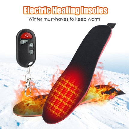 Rechargeable Electric Heating Insole Wireless Remote Control Smart Thermal Insole,Size:Large(41-46 Size)-garmade.com