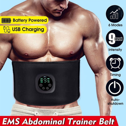 EMS Smart Micro-current Abdominal Fitness Device Waist Massage Belt-garmade.com