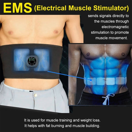 EMS Smart Micro-current Abdominal Fitness Device Waist Massage Belt-garmade.com