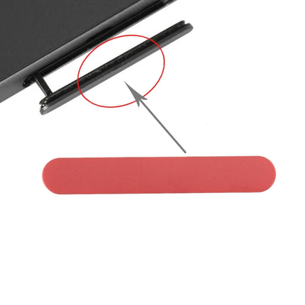 Compact Card Slot Port Dust Plug for Sony Xperia Z5 (Red)-garmade.com