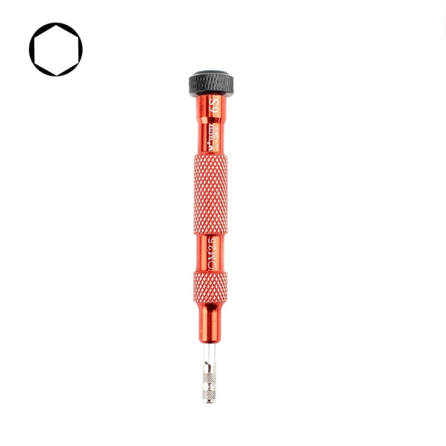 L-3801 For iPhone 6s Middle Plate Professional M2.5 Inner Hexagon Screwdriver Repair Tools(Red)-garmade.com