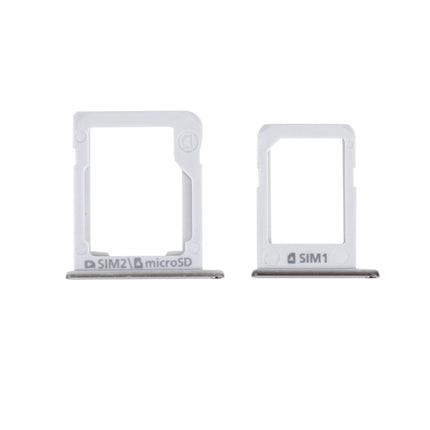 SIM Card Tray + Micro SD / SIM Card Tray for Samsung Galaxy E5 (Dual SIM Version)(Silver)-garmade.com