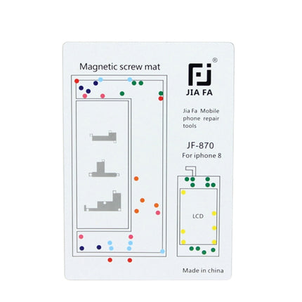 JIAFA Magnetic Screws Mat for iPhone 8-garmade.com